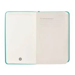 CUADERNO CON GOMILLA ANTARTIK NOTES TAPA DURA A6 HOJAS RAYAS TURQUESA 100 HOJAS 80 GR FSC