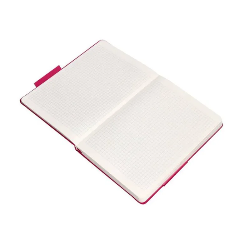 CUADERNO CON GOMILLA ANTARTIK NOTES TAPA DURA A4 HOJAS CUADRICULA BURDEOS 100 HOJAS 80 GR FSC