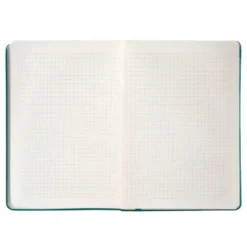 CUADERNO CON GOMILLA ANTARTIK NOTES TAPA DURA A5 HOJAS CUADRICULA VERDE AGUAMARINA 100 HOJAS 80 GR