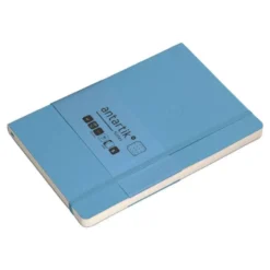 CUADERNO CON GOMILLA ANTARTIK NOTES TAPA BLANDA A5 HOJAS PUNTOS AZUL CLARO 80 HOJAS 80 GR FSC