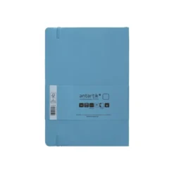 CUADERNO CON GOMILLA ANTARTIK NOTES TAPA BLANDA A5 HOJAS PUNTOS AZUL CLARO 80 HOJAS 80 GR FSC