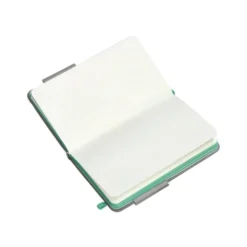 CUADERNO CON GOMILLA ANTARTIK NOTES TAPA DURA A6 HOJAS LISAS GRIS Y TURQUESA 100 HOJAS 80 GR FSC