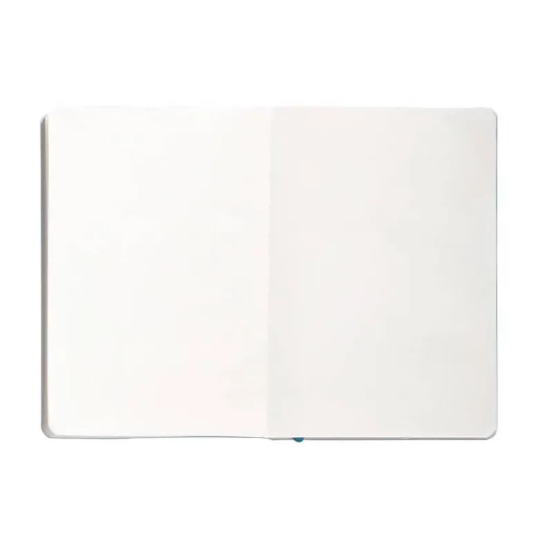 CUADERNO CON GOMILLA ANTARTIK NOTES TAPA BLANDA A5 HOJAS LISAS AZUL CLARO 80 HOJAS 80 GR FSC