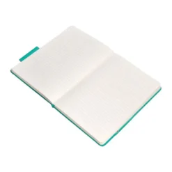 CUADERNO CON GOMILLA ANTARTIK NOTES TAPA DURA A4 HOJAS RAYAS TURQUESA 100 HOJAS 80 GR FSC