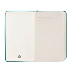 CUADERNO CON GOMILLA ANTARTIK NOTES TAPA DURA A6 HOJAS LISAS VERDE AGUAMARINA 100 HOJAS 80 GR FSC
