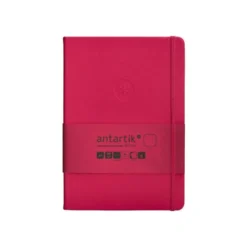 CUADERNO CON GOMILLA ANTARTIK NOTES TAPA DURA A5 HOJAS LISAS BURDEOS 100 HOJAS 80 GR FSC