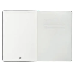 CUADERNO CON GOMILLA ANTARTIK NOTES TAPA DURA A5 HOJAS CUADRICULA GRIS Y TURQUESA 100 HOJAS 80 GR FSC