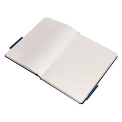 CUADERNO CON GOMILLA ANTARTIK NOTES TAPA DURA A5 HOJAS PUNTOS AZUL MARINO 100 HOJAS 80 GR FSC