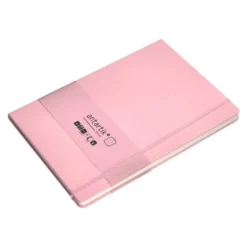 CUADERNO CON GOMILLA ANTARTIK NOTES TAPA DURA A4 HOJAS PUNTOS ROSA PASTEL 100 HOJAS 80 GR FSC