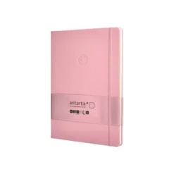 CUADERNO CON GOMILLA ANTARTIK NOTES TAPA DURA A4 HOJAS PUNTOS ROSA PASTEL 100 HOJAS 80 GR FSC