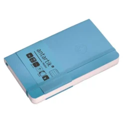 CUADERNO CON GOMILLA ANTARTIK NOTES TAPA BLANDA A6 RAYAS AZUL CLARO 100 HOJAS 80 GR FSC