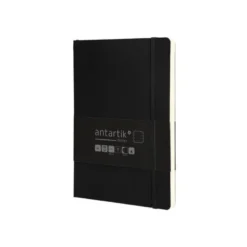 CUADERNO CON GOMILLA ANTARTIK NOTES TAPA BLANDA A5 HOJAS PUNTOS NEGRO 80 HOJAS 80 GR FSC