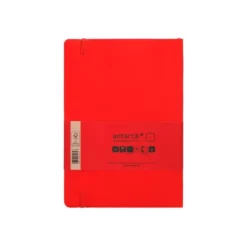 CUADERNO CON GOMILLA ANTARTIK NOTES TAPA BLANDA A5 HOJAS PUNTOS ROJO 80 HOJAS 80 GR FSC