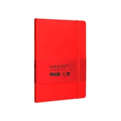 CUADERNO CON GOMILLA ANTARTIK NOTES TAPA BLANDA A5 HOJAS PUNTOS ROJO 80 HOJAS 80 GR FSC