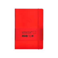 CUADERNO CON GOMILLA ANTARTIK NOTES TAPA BLANDA A5 HOJAS PUNTOS ROJO 80 HOJAS 80 GR FSC