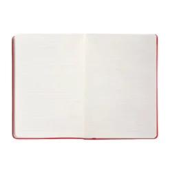CUADERNO CON GOMILLA ANTARTIK NOTES TAPA DURA A4 HOJAS RAYAS ROJO 100 HOJAS 80 GR FSC