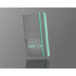 CUADERNO CON GOMILLA ANTARTIK NOTES TAPA BLANDA A6 HOJAS LISAS GRIS Y TURQUESA 100 HOJAS 80 GR FSC