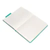 CUADERNO CON GOMILLA ANTARTIK NOTES TAPA DURA A5 HOJAS RAYAS TURQUESA 100 HOJAS 80 GR FSC