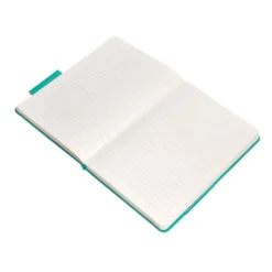 CUADERNO CON GOMILLA ANTARTIK NOTES TAPA DURA A5 HOJAS RAYAS TURQUESA 100 HOJAS 80 GR FSC