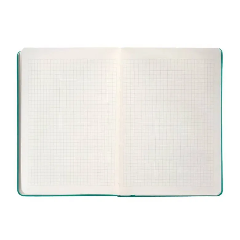 CUADERNO CON GOMILLA ANTARTIK NOTES TAPA DURA A4 HOJAS CUADRICULA TURQUESA 100 HOJAS 80 GR FSC