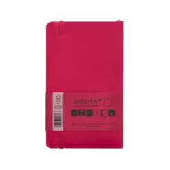 CUADERNO CON GOMILLA ANTARTIK NOTES TAPA BLANDA A6 HOJAS LISAS BURDEOS 100 HOJAS 80 GR FSC