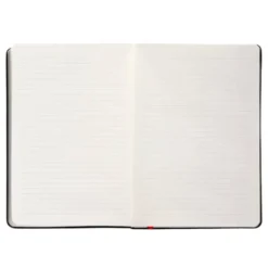 CUADERNO CON GOMILLA ANTARTIK NOTES TAPA DURA A5 HOJAS RAYAS NEGRO Y ROJO 100 HOJAS 80 GR FSC