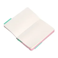 CUADERNO CON GOMILLA ANTARTIK NOTES TAPA BLANDA A6 HOJAS LISAS ROSA Y TURQUESA 100 HOJAS 80 GR FSC