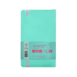 CUADERNO CON GOMILLA ANTARTIK NOTES TAPA BLANDA A6 HOJAS LISAS ROSA Y TURQUESA 100 HOJAS 80 GR FSC