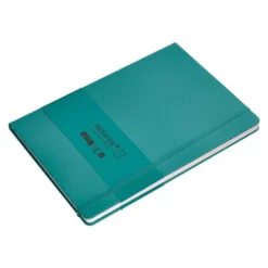 CUADERNO CON GOMILLA ANTARTIK NOTES TAPA DURA A4 HOJAS RAYAS VERDE AGUAMARINA 100 HOJAS 80 GR FSC