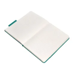 CUADERNO CON GOMILLA ANTARTIK NOTES TAPA DURA A4 HOJAS RAYAS VERDE AGUAMARINA 100 HOJAS 80 GR FSC
