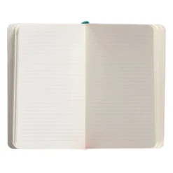 CUADERNO CON GOMILLA ANTARTIK NOTES TAPA BLANDA A6 RAYAS VERDE AGUAMARINA 100 HOJAS 80 GR FSC