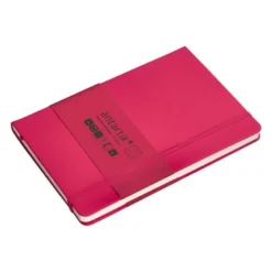 CUADERNO CON GOMILLA ANTARTIK NOTES TAPA DURA A5 HOJAS RAYAS BURDEOS 100 HOJAS 80 GR FSC