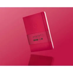 CUADERNO CON GOMILLA ANTARTIK NOTES TAPA DURA A5 HOJAS RAYAS BURDEOS 100 HOJAS 80 GR FSC