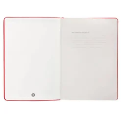CUADERNO CON GOMILLA ANTARTIK NOTES TAPA DURA A5 HOJAS RAYAS ROJO 100 HOJAS 80 GR FSC