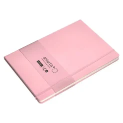 CUADERNO CON GOMILLA ANTARTIK NOTES TAPA DURA A4 HOJAS LISAS ROSA PASTEL 100 HOJAS 80 GR FSC