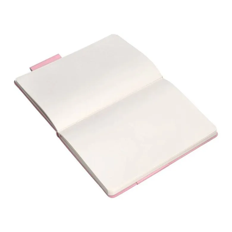 CUADERNO CON GOMILLA ANTARTIK NOTES TAPA DURA A4 HOJAS LISAS ROSA PASTEL 100 HOJAS 80 GR FSC