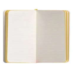 CUADERNO CON GOMILLA ANTARTIK NOTES TAPA BLANDA A6 RAYAS MORADO Y AMARILLO 100 HOJAS 80 GR FSC