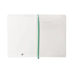 CUADERNO CON GOMILLA ANTARTIK NOTES TAPA BLANDA A5 HOJAS LISAS GRIS Y TURQUESA 80 HOJAS 80 GR FSC