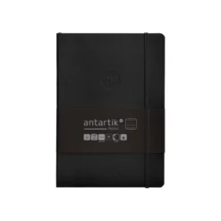 CUADERNO CON GOMILLA ANTARTIK NOTES TAPA BLANDA A5 HOJAS RAYAS NEGRO 80 HOJAS 80 GR FSC