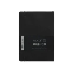 CUADERNO CON GOMILLA ANTARTIK NOTES TAPA BLANDA A5 HOJAS RAYAS NEGRO 80 HOJAS 80 GR FSC