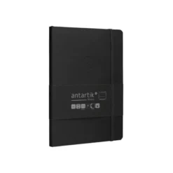 CUADERNO CON GOMILLA ANTARTIK NOTES TAPA BLANDA A5 HOJAS RAYAS NEGRO 80 HOJAS 80 GR FSC