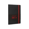 CUADERNO CON GOMILLA ANTARTIK NOTES TAPA BLANDA A5 HOJAS PUNTOS NEGRO Y ROJO 80 HOJAS 80 GR FSC