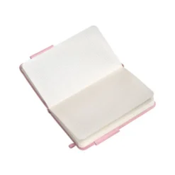 CUADERNO CON GOMILLA ANTARTIK NOTES TAPA DURA A6 HOJAS CUADRICULA ROSA PASTEL 100 HOJAS 80 GR FSC