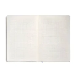 CUADERNO CON GOMILLA ANTARTIK NOTES TAPA BLANDA A5 HOJAS CUADRICULA AZUL MARINO 80 HOJAS 80 GR FSC