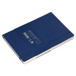 CUADERNO CON GOMILLA ANTARTIK NOTES TAPA BLANDA A5 HOJAS CUADRICULA AZUL MARINO 80 HOJAS 80 GR FSC