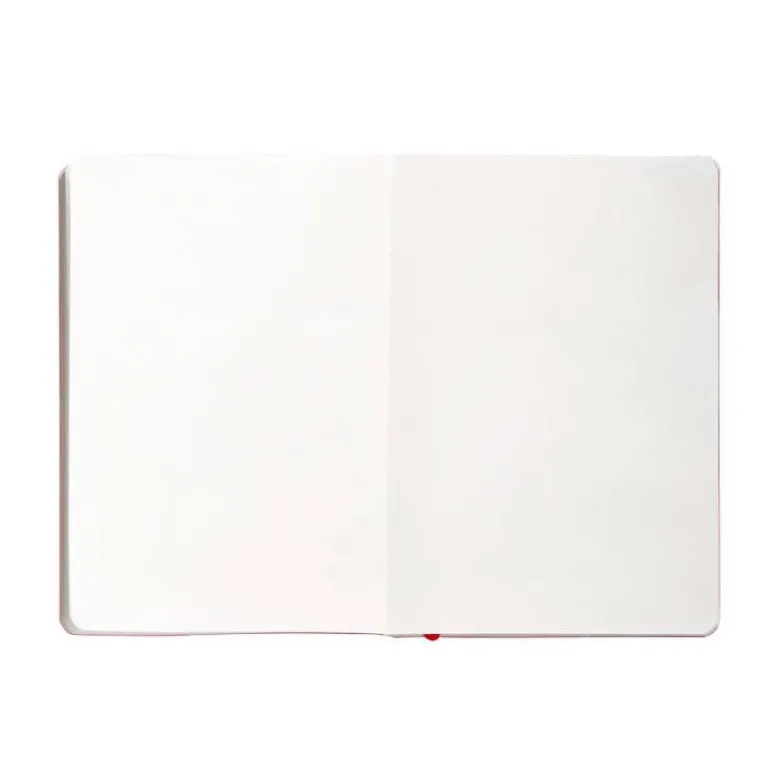 CUADERNO CON GOMILLA ANTARTIK NOTES TAPA BLANDA A5 HOJAS LISAS ROJO 80 HOJAS 80 GR FSC