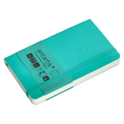 CUADERNO CON GOMILLA ANTARTIK NOTES TAPA BLANDA A6 RAYAS TURQUESA 100 HOJAS 80 GR FSC