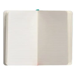 CUADERNO CON GOMILLA ANTARTIK NOTES TAPA BLANDA A6 RAYAS TURQUESA 100 HOJAS 80 GR FSC