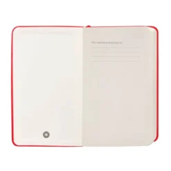 CUADERNO CON GOMILLA ANTARTIK NOTES TAPA DURA A6 HOJAS LISAS ROJO 100 HOJAS 80 GR FSC