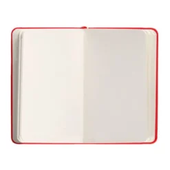 CUADERNO CON GOMILLA ANTARTIK NOTES TAPA DURA A6 HOJAS LISAS ROJO 100 HOJAS 80 GR FSC